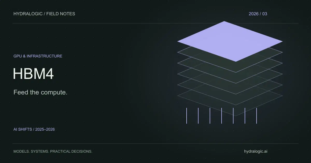 An original illustration of stacked memory layers connected to a processor.